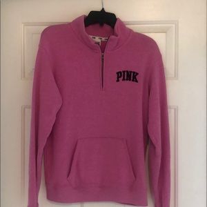 Pink zipper sweatshirt